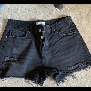 Topshop button up shorts